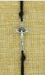 St Benedict Crucifix Black Corded Adjustable Bracelet  (Minimum quantity purchase is 1)  