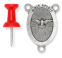 Holy Spirit Oval Centerpiece - Silver Ox, 1-1/16"   (Minimum quantity purchase is 2)