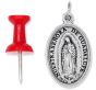 Our Lady of Guadalupe / Divine Mercy Jesus Medal - 1"  (Minimum quantity purchase is 3)
