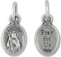 St Jude Medal - 1/2" Silver Oxidized, Made in Italy *  (Minimum quantity purchase is 5)