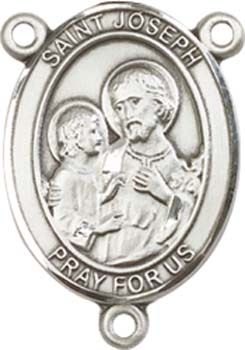 Sterling Silver St. Joseph Rosary Center