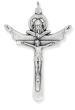 Holy Trinity Crucifix (Tertium Millennium) – 2.25" Large Silver Oxidized, Made in Italy  * (Minimum quantity purchase is 1)