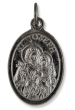 St Joseph Medal (Pray for Us) – 1" Oval Gunmetal, Made in Italy * (Minimum quantity purchase is 2) 