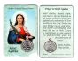  Saint Agatha Prayer Card with Medal (Breast Cancer)    (Minimum quantity purchase is 1)