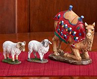  Kneeling Camel and Two Awassi Sheep - 7 Inch y* (Minimum qty. purchase of 1)