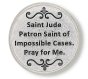 St Jude (Impossible Cases) Pocket Token - 1.25", Silver Ox  * (Minimum quantity purchase is 1)