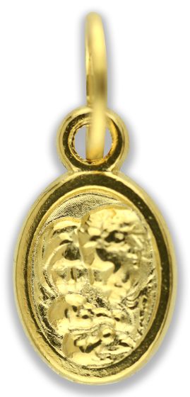 Small Holy Family / St Joseph Medal - 1/2", Gold Tone   (Minimum quantity purchase is 5)