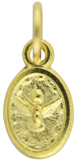 Small Holy Spirit / Holy Family Medal - 1/2", Gold Tone   (Minimum quantity purchase is 3)