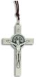St Benedict Crucifix Pendant - Silver Ox, 3"  (Minimum quantity to purchase is 1)
