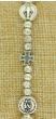  Miraculous Medal Bead with Cross Stretch Bracelet    (Minimum quantity purchase is 1)