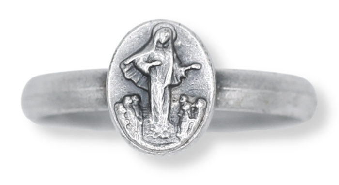   Our Lady of Medjugorje Ring - Size 9 - Closeout Sale *  (Minimum quantity purchase is 10)