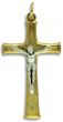    Two Tone Crucifix - Die Cast - 1 3/4"  * (Minimum quantity purchase is 3)