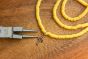 Yellow Polymer Clay Beads for Bracelet Making - 4 mm, 16" strand - Closeout Sale *  (Minimum quantity purchase is 3)