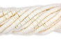 White Polymer Clay Beads for Bracelet Making - 6 mm, 16" strand - Closeout Sale *    (Minimum quantity purchase is 5)