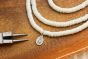 White Polymer Clay Beads for Bracelet Making - 6 mm, 16" strand - Closeout Sale *    (Minimum quantity purchase is 5)