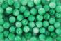   Green and White Spun Glass Beads - 8mm 60 per pack   (Minimum quantity purchase is 1)