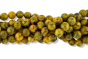 Dyed Jade Beads in Yellow and Black, 8mm - Pkg 60     (Minimum quantity purchase is 1)