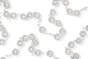  Silver Plated Filigree Rosary with 8mm Beads - 22"  (Minimum quantity purchase is 1)