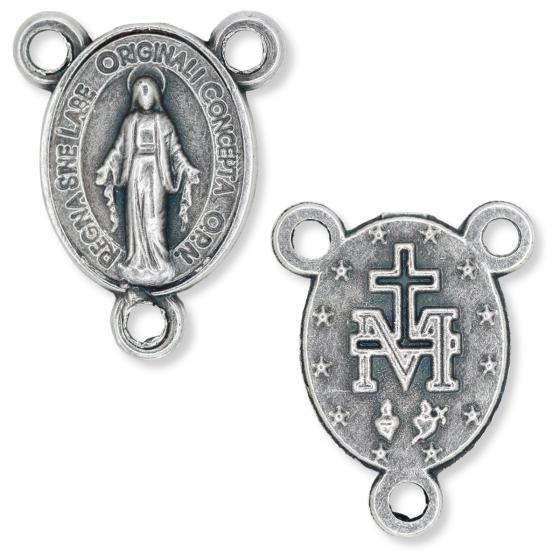  Miraculous Medal Center Piece - 1/2 inch  *  (Minimum quantity purchase is 5)