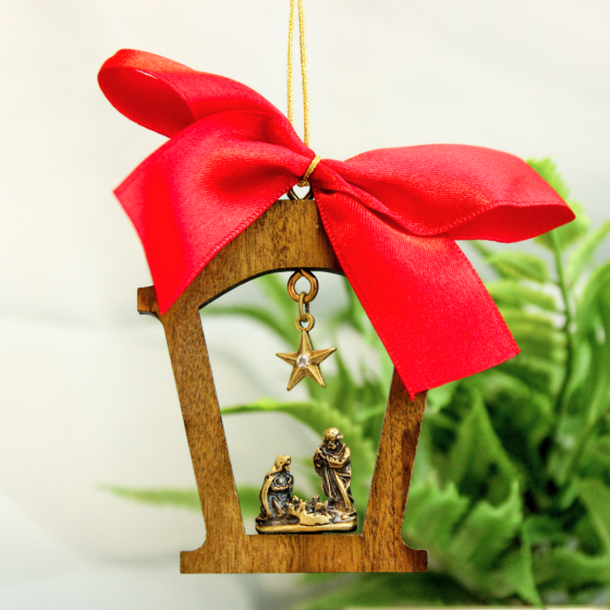 Light of the World Wood Christmas Ornament - 3"  *(Minimum qty. purchase is 1)