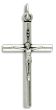Simple Crucifix Pendant 1 1/4" Silver Oxidized – Made in Italy *  (Minimum quantity purchase is 2)