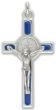 St Benedict Crucifix with Blue Enamel 1.6" - Made in Italy  * (Minimum quantity purchase is 1)