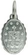 Miraculous Medal with Beaded Border – 1/2" Silver Oxidized, Made in Italy * (Minimum quantity purchase is 5)