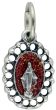  Miraculous Medal with Open Border in Red - 9/16" (Minimum quantity purchase is 1)