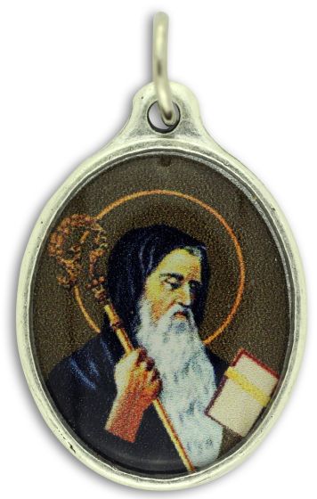  St Benedict / Seal Full Color Medal - 1" - Closeout Sale * (Minimum quantity purchase is 2)