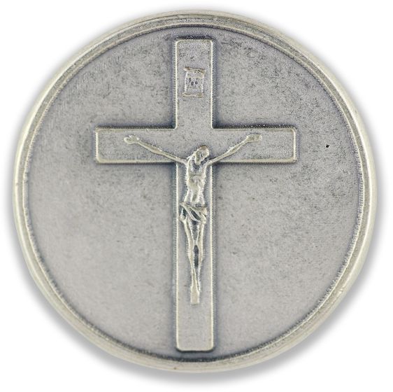 "I Carry a Crucifix" Pocket Token (Minimum quantity purchase is 1)