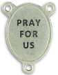 St Michael the Archangel Oval Centerpiece - Red Enamel, 1"   (Minimum quantity purchase is 2)