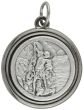 St Michael / Guardian Angel Round Medal  - 3/4"     (Minimum quantity purchase is 1)