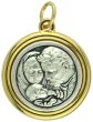 Two-Toned Holy Spirit / Holy Family Medal  - 3/4 Inch   (Minimum quantity purchase is 1)