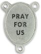 Guardian Angel Oval Centerpiece - Silver Ox, 1-1/16"  (Minimum quantity purchase is 2)