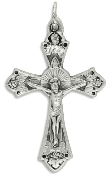   Grapes and Vine Crucifix -1 1/2 inch *  (Minimum quantity purchase is 5)