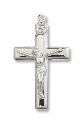Sterling Silver Crucifix Medal
