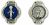  Blue Accent Miraculous Medal Devotional Beads - Pkg of 12   (Minimum quantity purchase is 1)