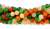 Dyed Jade Beads in Green, Orange and Cream, 8mm - Pkg 60     (Minimum quantity purchase is 1)