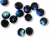   Black AB Glass Beads- 8mm - Pkg of 60  (Minimum quantity purchase is 2)