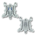 Miraculous Medal / Ave Maria Center with Blue Enamel (Minimum quantity purchase is 2)