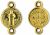 Gold Tone St Benedict Medal Our Father Beads   (Minimum quantity purchase is 6)