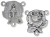  Rose / Our Lady of Grace Rosary Center Piece (Minimum quantity purchase is 2)