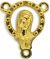  Mary with Crown of Stars Rosary Center Piece - Gold Plated   (Minimum quantity purchase is 5)