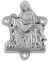 Pieta Large Centerpiece - Italian Silver Oxidized 1-1/4 inch  (Minimum quantity purchase is 1)