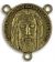 Large Round Holy Face Center / 5 Wounds Rosary Center Piece - Bronze  (Minimum quantity purchase is 2)