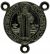 St Benedict Rosary Center Piece, Gun Metal Finish - 3/4 inch    (Minimum quantity purchase is 2)