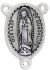 Our Lady of Guadalupe Oval Centerpiece - Silver Ox, 1-1/8