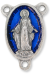  Miraculous Medal Center with Blue Enamel - 1