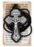 Pardon Indulgence Crucifix Pendant with Black Wood Outline - 2 1/2