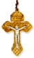 Pardon Crucifix Catholic Indulgence Olivewood Crucifix Pendant with Cord - 2 1/4